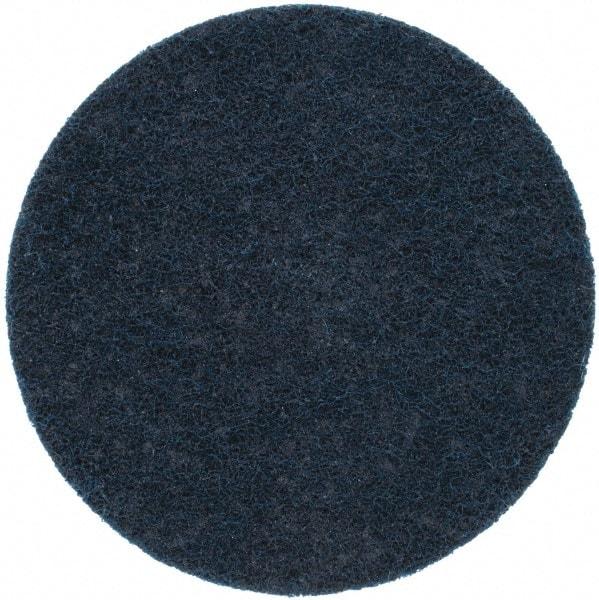 Merit Abrasives - 4" Disc Diam, 150 Grit, Aluminum Oxide Quick Change Disc - Type R Attaching System, Nonwoven, Blue, Very Fine Grade, 15,000 RPM - Industrial Tool & Supply