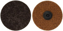 Merit Abrasives - 4" Disc Diam, 50 Grit, Aluminum Oxide Quick Change Disc - Type R Attaching System, Nonwoven, Brown, Coarse Grade, 15,000 RPM - Industrial Tool & Supply
