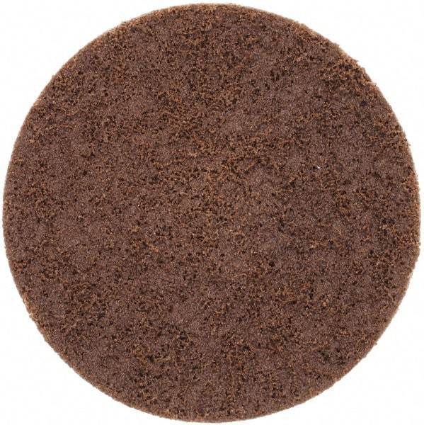 Norton - 4" Disc Diam, 80 Grit, Aluminum Oxide Quick Change Disc - Type S Attaching System, Nonwoven, Brown, Coarse Grade, 15,000 RPM - Industrial Tool & Supply