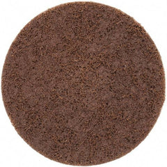 Norton - 4" Disc Diam, 80 Grit, Aluminum Oxide Quick Change Disc - Type S Attaching System, Nonwoven, Brown, Coarse Grade, 15,000 RPM - Industrial Tool & Supply