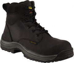 Dr. Martens - Men's Size 7 Medium Width Composite Work Boot - Black, Leather Upper, Rubber Outsole, 7" High, Hot Weather, Non-Slip, Electrostatic Dissipative (ESD) - Industrial Tool & Supply