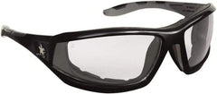 MCR Safety - Clear Lenses, Framed Safety Glasses - Anti-Fog, Scratch Resistant, Polycarbonate Frame, Size Universal, Wrap Around - Industrial Tool & Supply