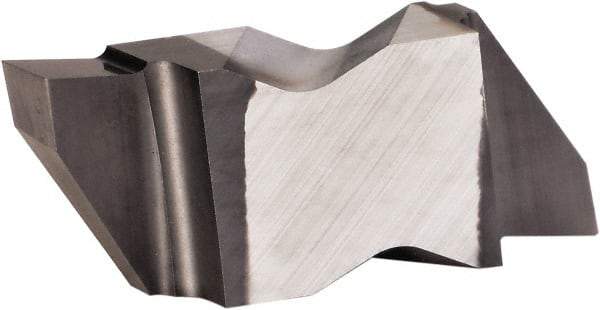 Kennametal - 2062NGP Grade KCU10, 1.58mm Cutting Width Carbide Grooving Insert - 2.79mm Max Depth of Cut, Left Hand, 0.19mm Corner Radius, AlTiN Finish - Industrial Tool & Supply