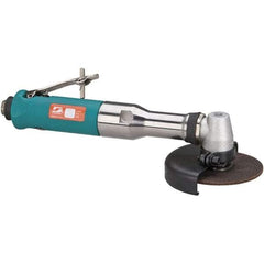Dynabrade - 4" Wheel Diam, 13,500 RPM, Pneumatic Cutoff & Cutoff-Grinder Tool - Right Angle Handle, 1/4 NPT Inlet - Industrial Tool & Supply