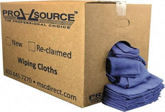 PRO-SOURCE - Virgin Cotton Huck Rag - Lint-Free, Blue, 5 to 7 Pieces per Lb, 16 x 25", Comes in Box - Industrial Tool & Supply