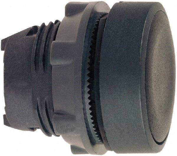 Schneider Electric - 22mm Mount Hole, Flush, Pushbutton Switch Only - Round, Black Pushbutton, Nonilluminated, Momentary (MO) - Industrial Tool & Supply