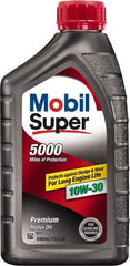 Mobil - 1 Quart Conventional Oil - Grade 10W-30 - Industrial Tool & Supply