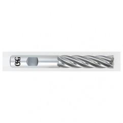 2 Dia. x 7-3/4 Overall Length 6-Flute Square End HSS-CO SE End Mill-Round Shank-Non-Center Cutting-Uncoated - Industrial Tool & Supply