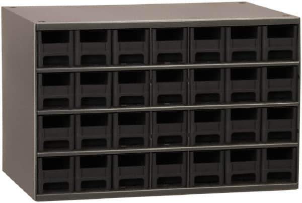 Akro-Mils - 28 Drawer, Small Parts Cabinet - 11" Deep x 17" Wide x 11" High - Industrial Tool & Supply