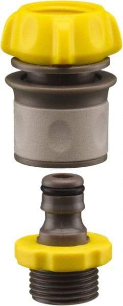 Nelson - 3/4-8 Garden Hose Coupler & Connector Set - Plastic, Female & Male Connector - Industrial Tool & Supply