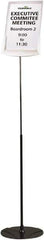 DURABLE - 8-1/2" Wide x 40-60" High Sign Compatiblity, Acrylic Sign Holder - Gray, 60" Holder Height - Industrial Tool & Supply