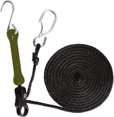 The Perfect Bungee - Light Duty Tie Down with Triangulated Galvanized S Hook - 144" OAL, Camo Green - Industrial Tool & Supply