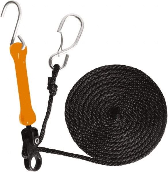 The Perfect Bungee - Light Duty Tie Down with Triangulated Galvanized S Hook - 144" OAL, Safety Orange - Industrial Tool & Supply