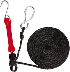 The Perfect Bungee - Light Duty Tie Down with Triangulated Galvanized S Hook - 144" OAL, Red - Industrial Tool & Supply