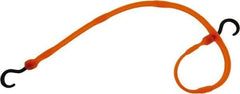 The Perfect Bungee - Adjustable Bungee Strap with Molded Nylon Hook End - 36" OAL, Safety Orange - Industrial Tool & Supply