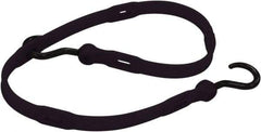 The Perfect Bungee - Adjustable Bungee Strap with Molded Nylon Hook End - 36" OAL, Black - Industrial Tool & Supply