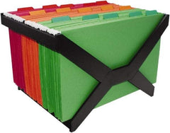 ADVANTUS - Black Hanging File Folder Racks-Plastic - Plastic - Industrial Tool & Supply