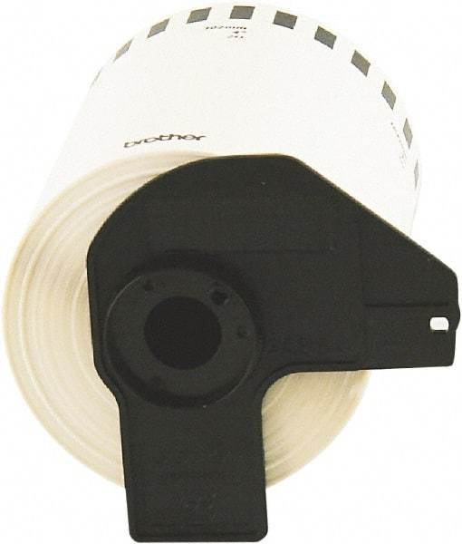 Brother - 5.2" Wide x 100" Long, White Paper Label Tape - For Charts - Industrial Tool & Supply