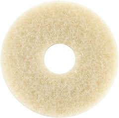 Oreck - Polishing Pad - 12" Machine, Beige Pad, Cotton - Industrial Tool & Supply