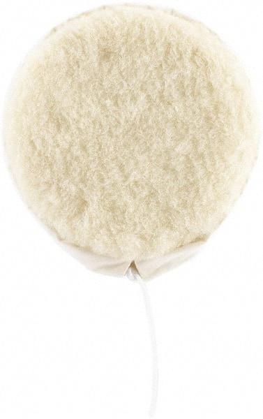 Oreck - Polishing Pad - 12" Machine, White Pad, Wool - Industrial Tool & Supply