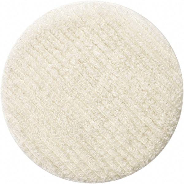 Oreck - Polishing Pad - 12" Machine, White Pad, Cotton - Industrial Tool & Supply