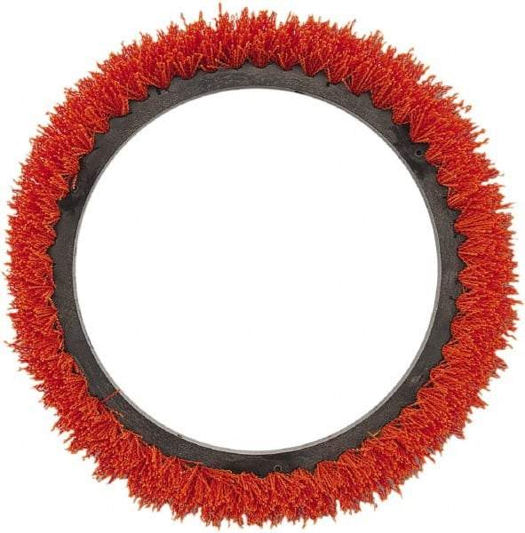 Oreck - Scrubbing Brush - 12" Machine, Orange Pad, Nylon - Industrial Tool & Supply