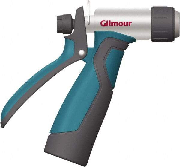 Gilmour - Garden Hose Rear Trigger Cleaning Nozzle - Aluminum, Zinc - Industrial Tool & Supply