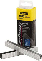 Stanley Bostitch - 1/2" Leg Length, Steel Staple Gun Staples - 80 Sheet Capacity, For Use with Stanley TR150 - Industrial Tool & Supply