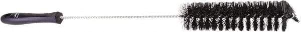 Vikan - 1-1/2" Diam Polyester Tube Brush - 19.9" OAL, 7.9" Head Length, Stainless Steel Handle - Industrial Tool & Supply