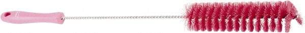 Vikan - 1-1/2" Diam Polyester Tube Brush - 19.9" OAL, 7.9" Head Length, Stainless Steel Handle - Industrial Tool & Supply