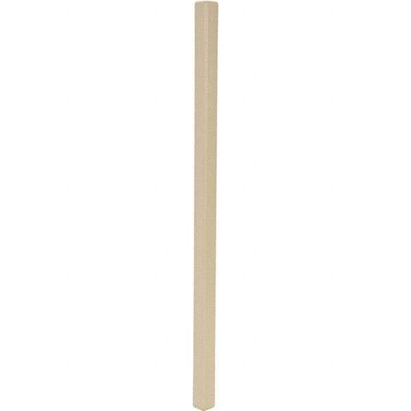 Vestil - 48" Long, Plastic Corner Protectors - Beige - Industrial Tool & Supply