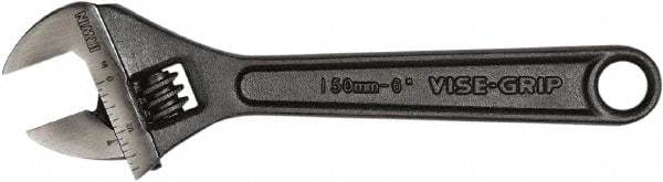 Irwin - 1" Jaw Capacity, 6" Standard Adjustable Wrench - Chrome Vanadium Steel, Black Finish - Industrial Tool & Supply