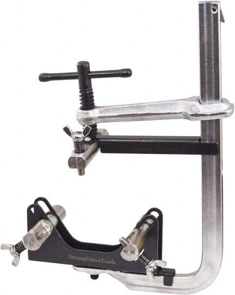 Strong Hand Tools - 3-1/2" Throat Depth, 5-1/2" Max Capacity, Standard Sliding Arm Clamp - 5 Lb Clamping Pressure - Industrial Tool & Supply