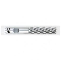 1 Dia. x 6-1/2 Overall Length 4-Flute Square End HSS-CO SE End Mill-Round Shank-Center Cutting-Uncoated - Industrial Tool & Supply