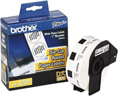 Brother - 15/16" Wide x 1" Long, White Paper Multi-Purpose Label - For Label Maker - Industrial Tool & Supply