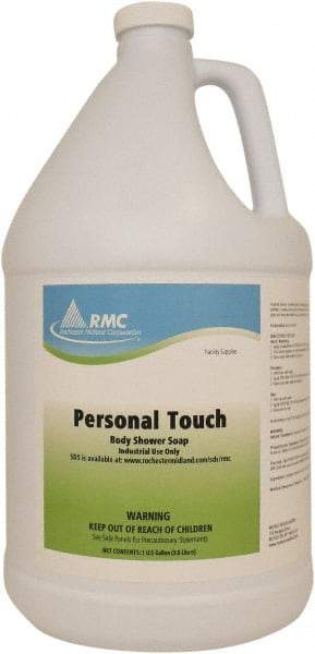 Rochester Midland Corporation - 1 Gal Bottle Peach Hair & Body Wash - Blue - Industrial Tool & Supply