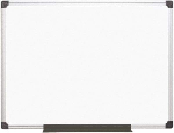 MasterVision - 36" High x 48" Wide Magnetic Dry Erase Board - Porcelain/Steel - Industrial Tool & Supply
