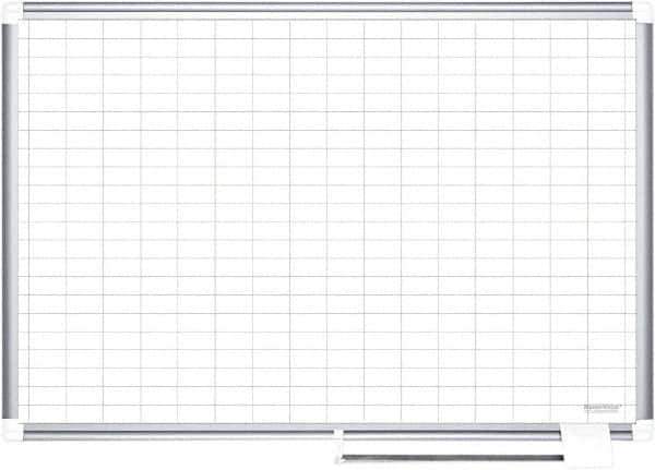 MasterVision - 48" High x 72" Wide Magnetic Dry Erase Calendar - Porcelain/Steel - Industrial Tool & Supply