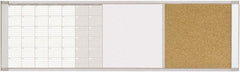 MasterVision - 18" High x 48" Wide Combination, Bulletin/Magnetic Dry Erase - Steel - Industrial Tool & Supply