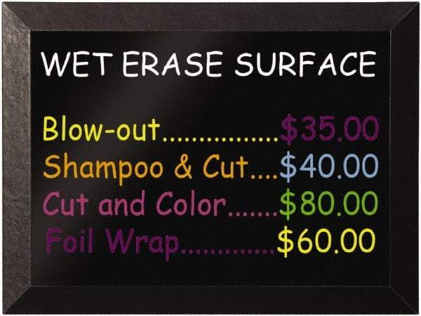 MasterVision - 24" High x 36" Wide Wet Erase Board - Steel - Industrial Tool & Supply