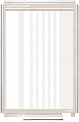 MasterVision - 24" High x 36" Wide Magnetic Dry Erase In/Out - Steel - Industrial Tool & Supply