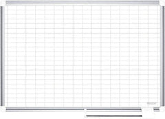 MasterVision - 48" High x 72" Wide Magnetic Dry Erase Calendar - Steel - Industrial Tool & Supply