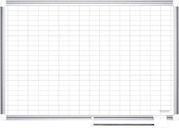 MasterVision - 36" High x 24" Wide Magnetic Dry Erase Calendar - Steel - Industrial Tool & Supply