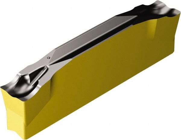 Sandvik Coromant - N123x2H CM 4325 Grade, 0.1575" Cutting Width, Carbide Cutoff Insert - 0° Neutral Lead Angle, 0.0079" Cnr Rad, TiCN/Al2O3/TiN Coated - Industrial Tool & Supply