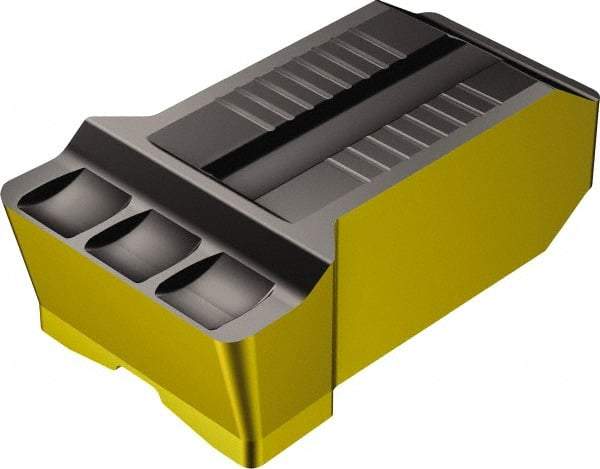 Sandvik Coromant - RN123 GR Grade 4325, 15mm Cutting Width Carbide Grooving Insert - Neutral, 1.2mm Corner Radius, TiCN/Al2O3/TiN Finish - Industrial Tool & Supply