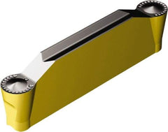 Sandvik Coromant - H2N123x2 RM 4.75mm Cutting Width Carbide Grooving Insert - 22.9mm Max Depth of Cut, Neutral, 2.38mm Corner Radius, TiCN/Al2O3/TiN Finish - Industrial Tool & Supply