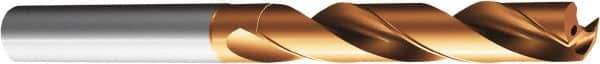 Sandvik Coromant - 5.6mm 147° Solid Carbide Screw Machine Drill Bit - TiAlN Finish, Right Hand Cut, 28mm Flute Length, 66mm OAL, Straight Shank, Through Coolant - Industrial Tool & Supply