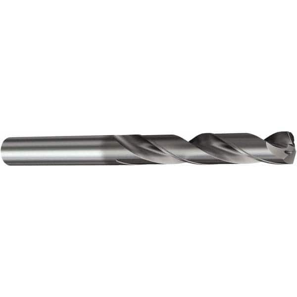 Screw Machine Length Drill Bit: 0.7874″ Dia, 140 °, Solid Carbide TiAlN Finish, Right Hand Cut, Spiral Flute, Straight-Cylindrical Shank, Series CoroDrill 460