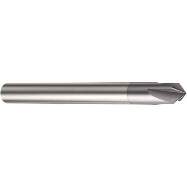 Sandvik Coromant - 0.059" Diam 4 Flute Single End Solid Carbide Chamfer Mill - Industrial Tool & Supply