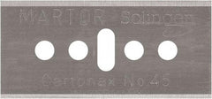 Martor USA - Carbon Steel, Replacement Blade - 1.53" Long - Industrial Tool & Supply